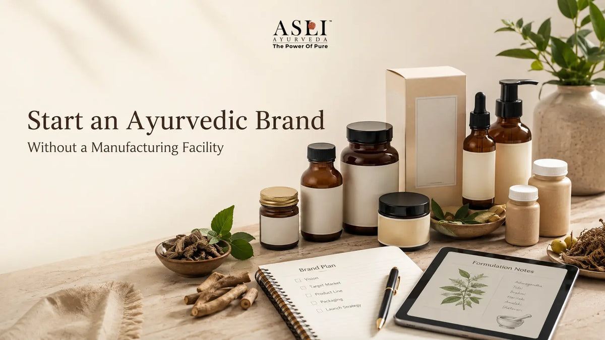 How to Start Your Own Ayurvedic Brand Without a Manufacturing Facility